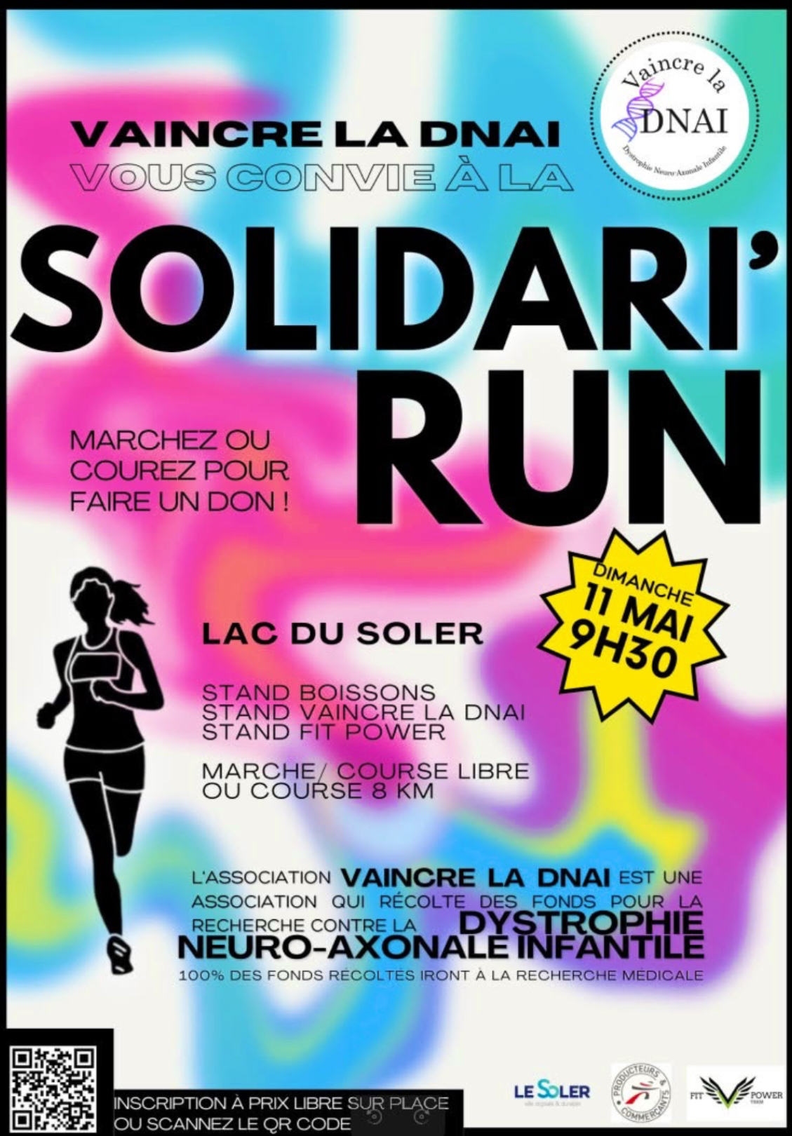 Affiche course solidaire